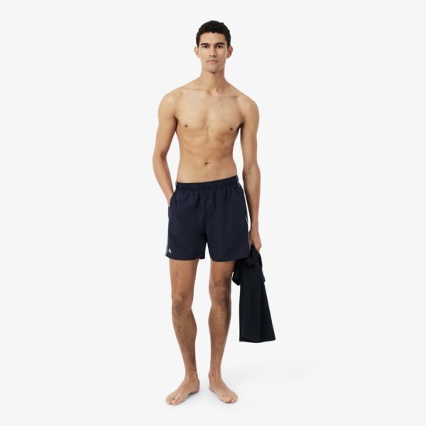 LACOSTEBañador"Mid Length Colorblock Swim Trunks"color negro