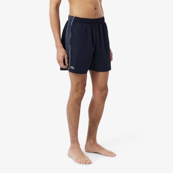 LACOSTEBañador"Mid Length Colorblock Swim Trunks"color negro