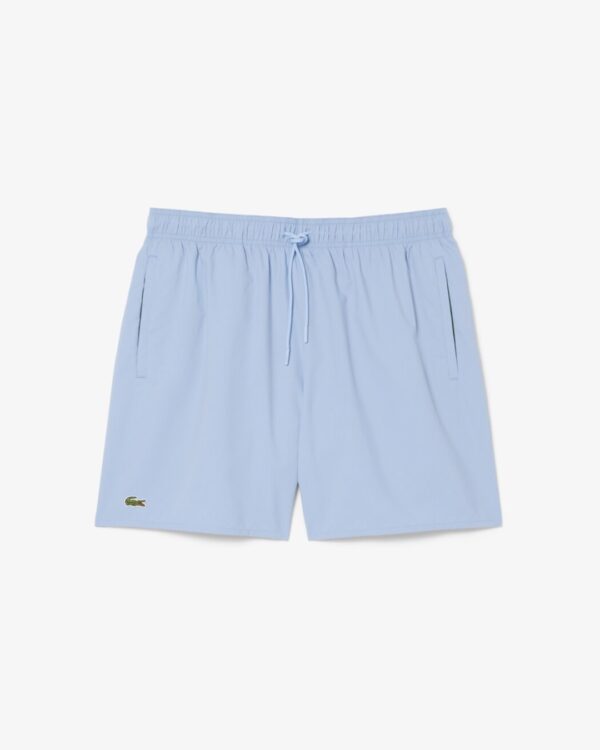 LACOSTEBañador"Mid Length Placed Print Swim Trunks"color celeste