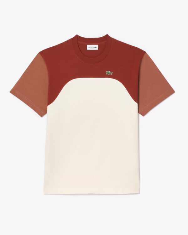 LACOSTECamiseta combinada cruda