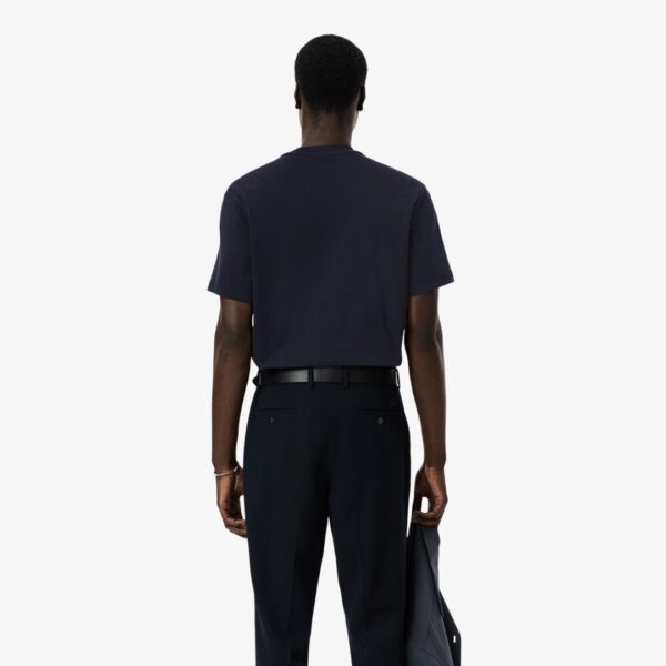 LACOSTECamiseta"Classic Fit Colorblock Cotton T-shirt"color negro-gris