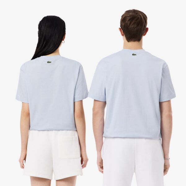 LACOSTECamiseta"Classic Fit Embossed Cotton T-shirt"color celeste