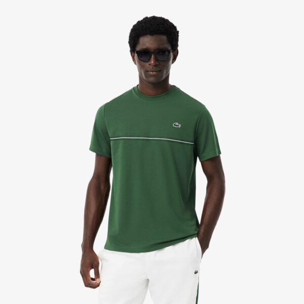 LACOSTECamiseta"Regular Fit Ultra-Dry UPF50 Off Court T-shirt"color verde