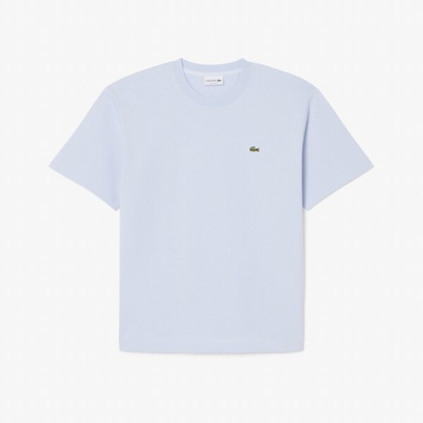 LACOSTECamiseta"Relaxed Fit Heavy Cotton Jersey T-shirt"color celeste