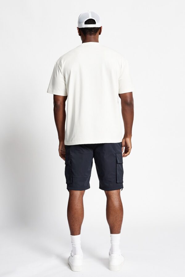 MADISON BARCLAY Bermusa " BROADWAY WOVEN CARGO SHORTS " color negro