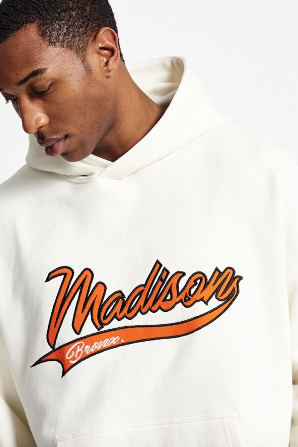 MADISON BARCLAY Sudadera " STADIUM HOODDIE " color blanco roto