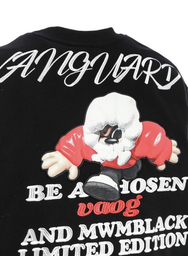 MOD WAVE MOVEMENTSudadera"VANGUARD´S DOG SWEATSHIRT"color negro