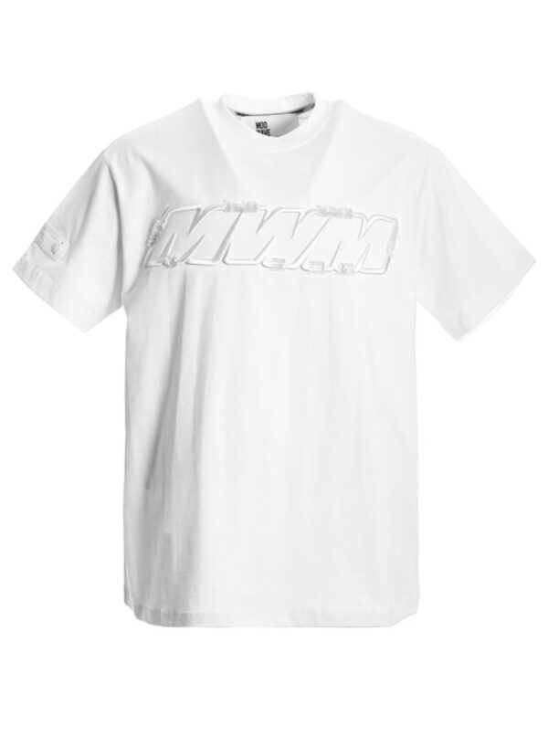 MOD WAVE MOVEMENTCamiseta"LOGO T-SHIRT"color blanco