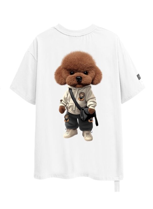 MOD WAVE MOVEMENTCamiseta"MIKE TEDDY T-SHIRT"color blanco