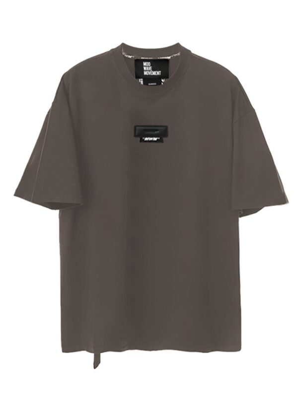 MOD WAVE MOVEMENTCamiseta"NTERLACED DESIGN T-SHIRT"color gris