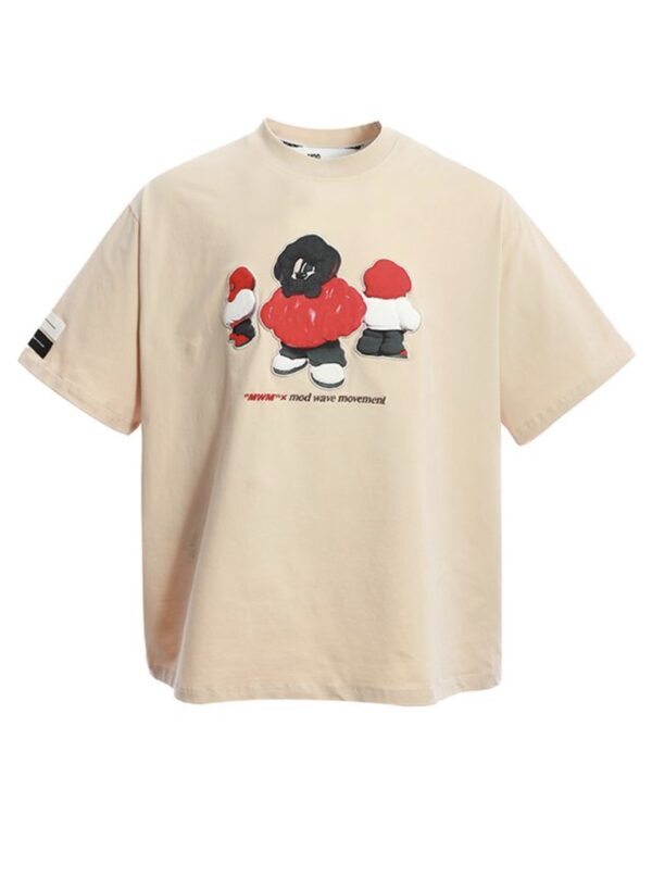 MOD WAVE MOVEMENTCamiseta"VANGUARD´S DOG T-SHIRT"color crudo