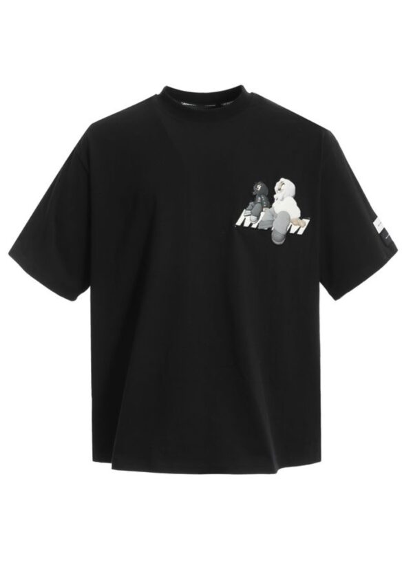 MOD WAVE MOVEMENTCamiseta"VANGUARD´S DOG T-SHIRT"color negro