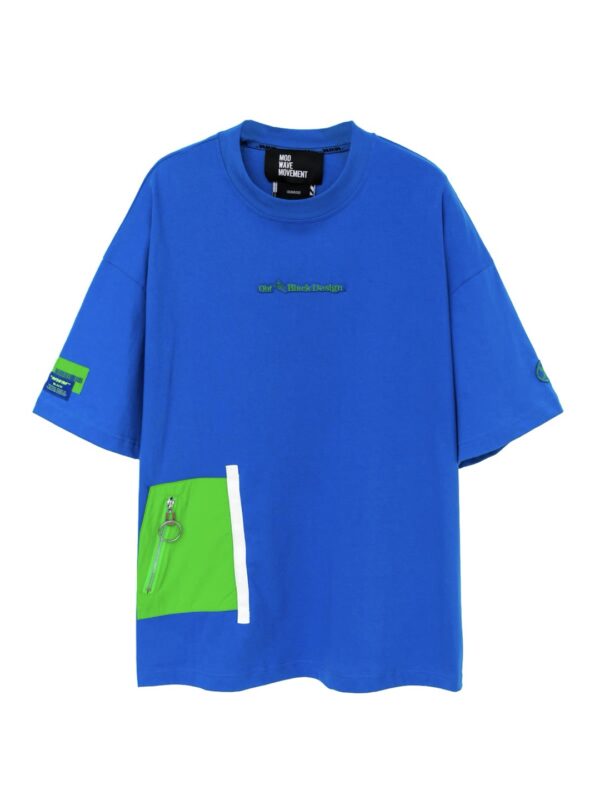 MOD WAVE MOVEMENT Camiseta " BLACK CAPSULE T-SHIRT " color azul