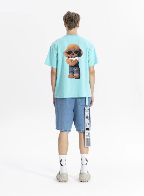 MOD WAVE MOVEMENTCamiseta"Streetwear Dog Print Regular Fit"color verde