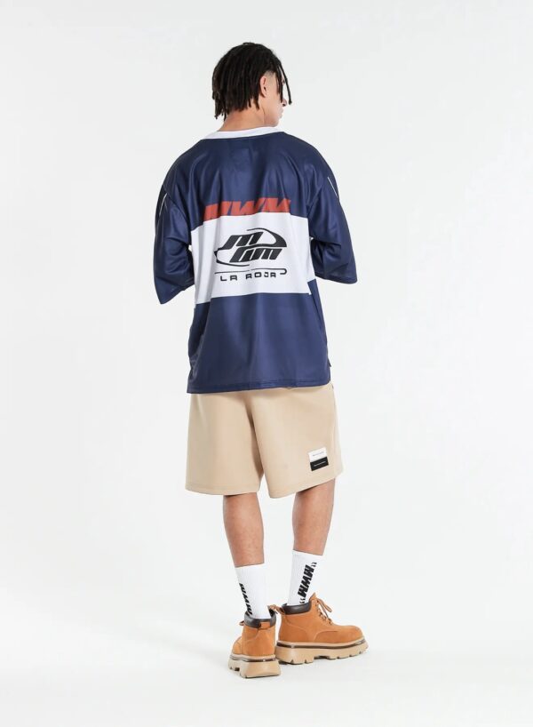 MOD WAVE MOVEMENTCamiseta"Ultra-Oversized Country Team Jersey"color marino