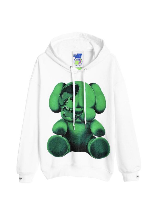 MOD WAVE MOVEMENT Sudadera " VANGUARDS DOG SWEATSHIRT " color blanco