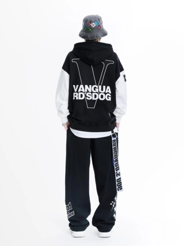 MOD WAVE MOVEMENT Sudadera " VANGUARDS DOG SWEATSHIRT " color negro