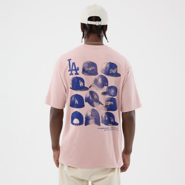 NEW ERACamiseta"MLB CAP GRPHC OS TEE LOSDOD PKR"color rosa