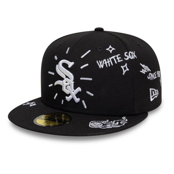NEW ERAGorra"MLB SCRIBBLE 59FIFTY CHIWHI BLKWHI"