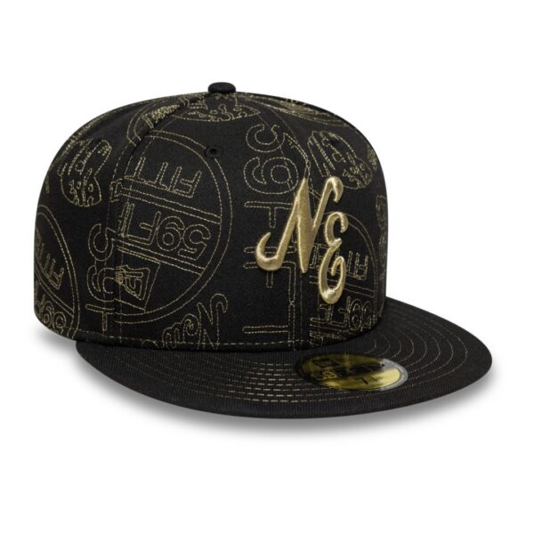 NEW ERAGorra"STICKER AOP 59FIFTY NEWERA BLKMTG"