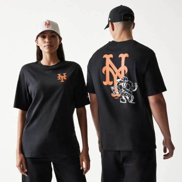 NEW ERACamiseta"MLB FOOD GRPHC REG TEE NEYMET BLK"color negro
