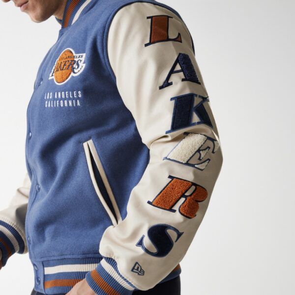 NEW ERAChaqueta"NBA PATCH VARSITY LOSLAK MIN"color azul