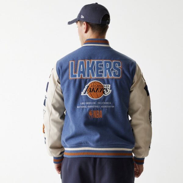 NEW ERAChaqueta"NBA PATCH VARSITY LOSLAK MIN"color azul