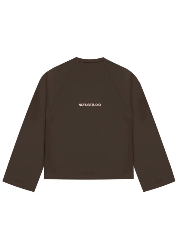 NOFUSSSudadera"Brown Minimal Crewneck"color marron