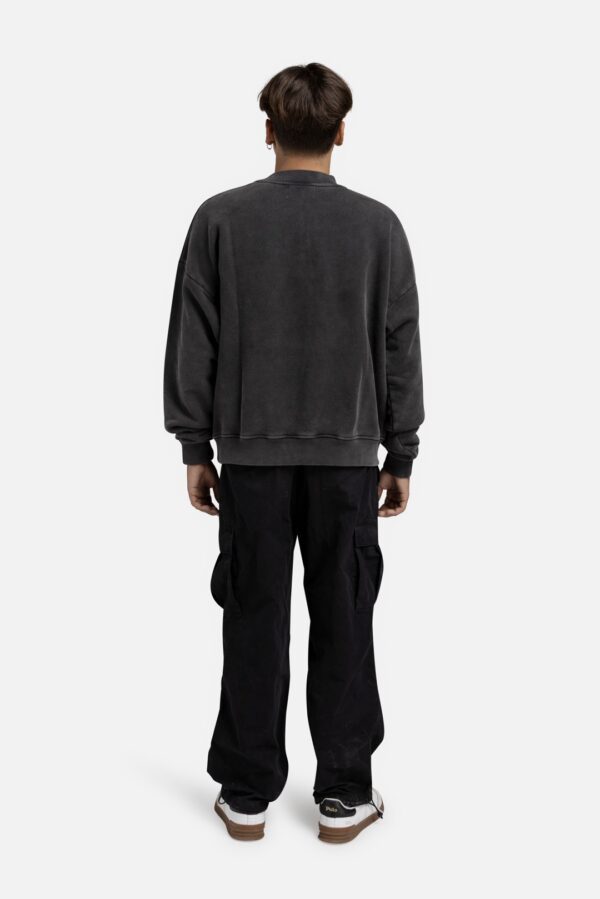 NOIR ESSENCESudadera"Palms Grey Crewneck"color gris