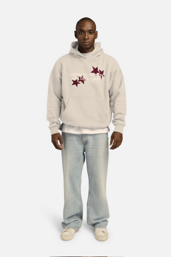 NOIR ESSENCESudadera"Artist Community Grey Hoodie"color gris