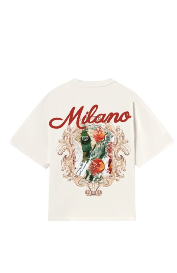 NOIR ESSENCECamiseta"Aperitivo Milano t-shirt"color blanco roto