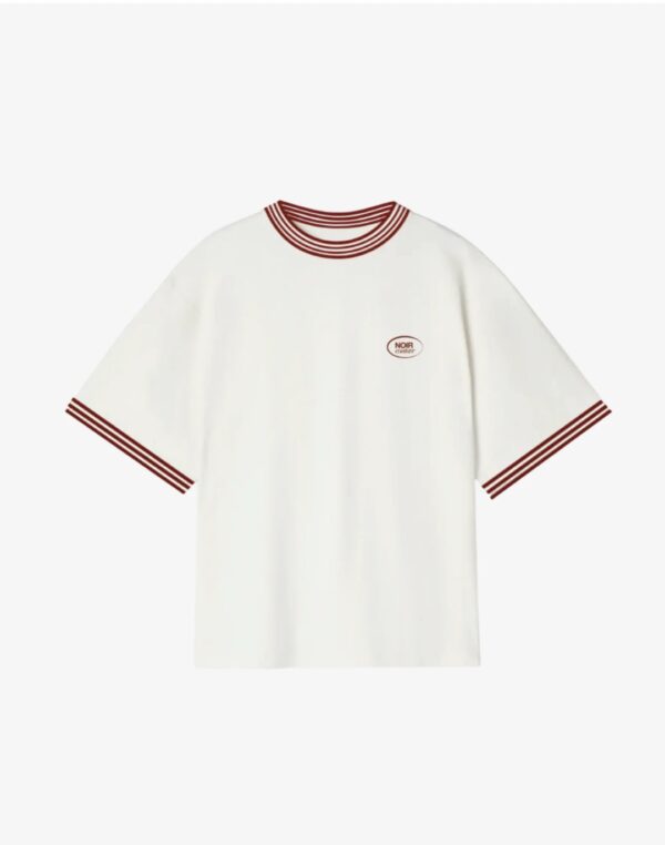 NOIR ESSENCECamiseta"Couture White T-Shirt"color blanco