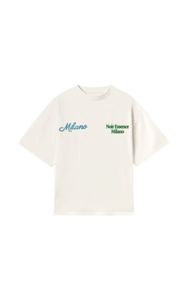 NOIR ESSENCECamiseta"Ristorante Milano t-shirt"color blanco roto