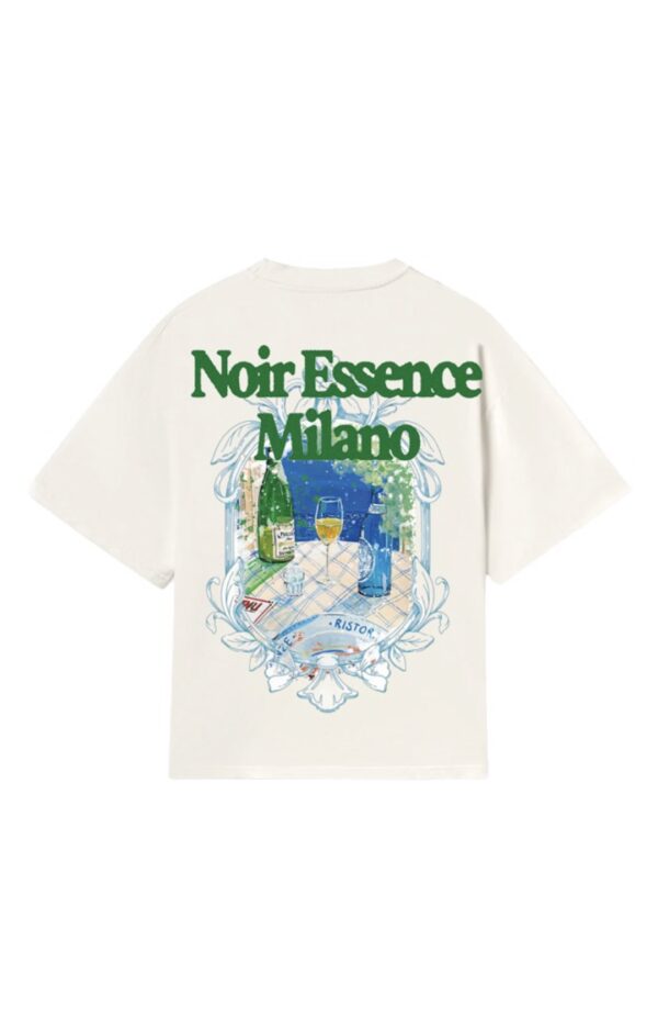 NOIR ESSENCECamiseta"Ristorante Milano t-shirt"color blanco roto