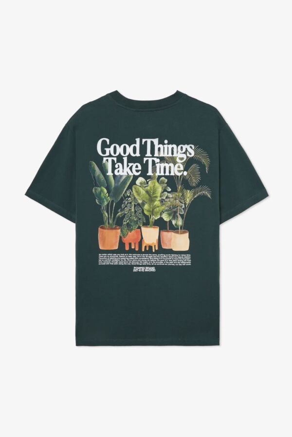POMPEII BRAND Camiseta " GOOD THINGS EMERALD TEE " color verde