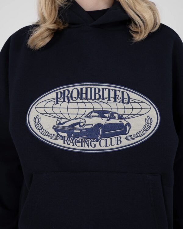 PROHIBITEDSudadera"Racecore Hoodie Deep Blue"color azul