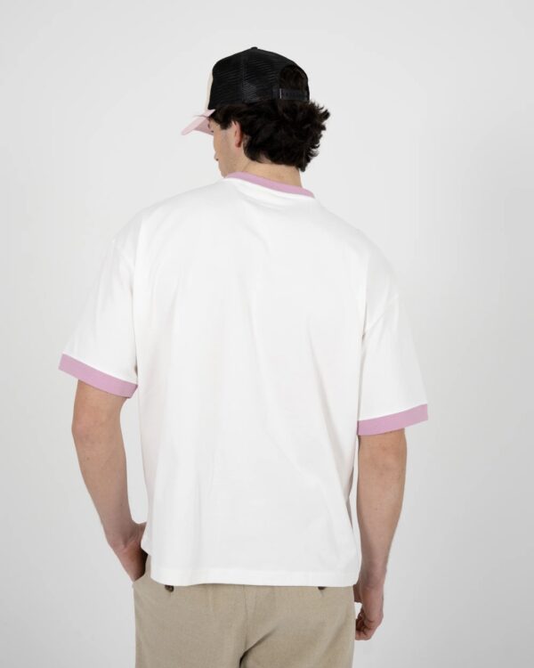 PROHIBITEDCamiseta"Rush Contrast Tee Rose"color rosa