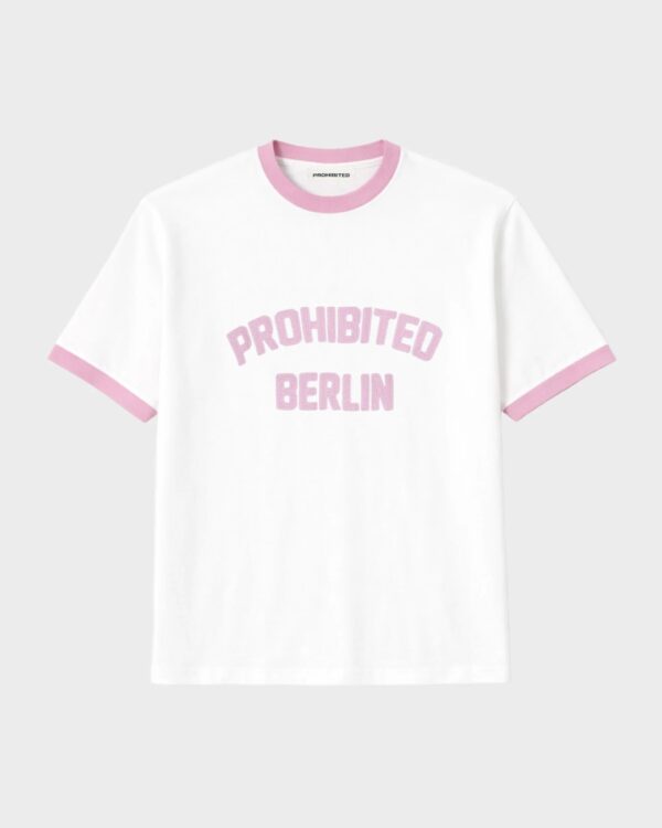 PROHIBITEDCamiseta"Rush Contrast Tee Rose"color rosa