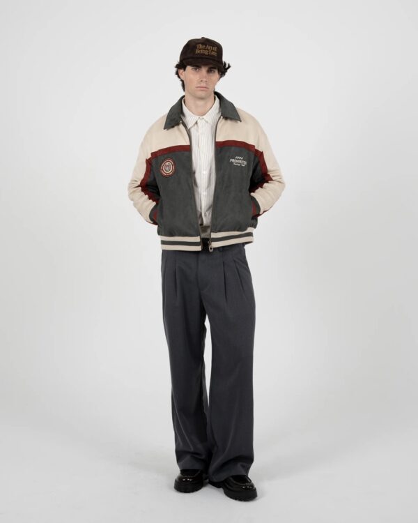 PROHIBITEDChaqueta"Suede Club Jacket Green"color verde