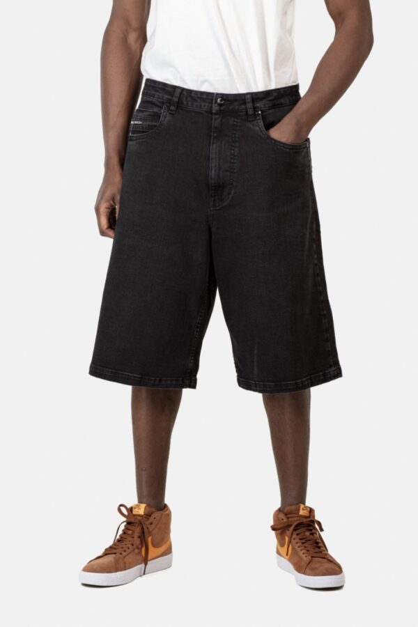 REELL Bermudas " BELMONT Short 2995 BLACK WASH " color negro lavado