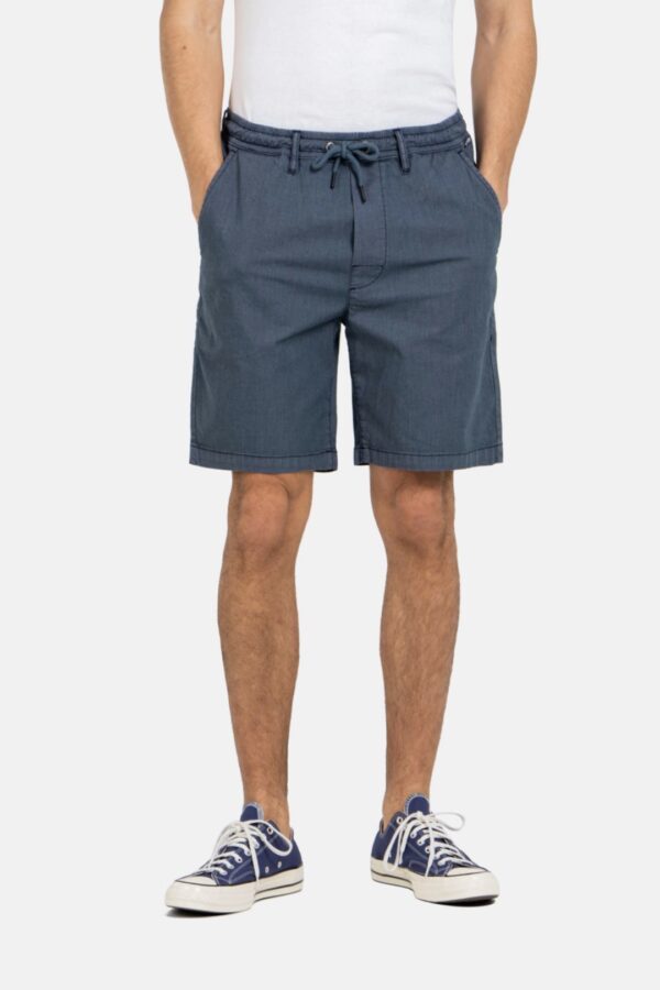 REELL Bermuda " REFLEX EASY SHORT BROKEN NAVY  " color marino