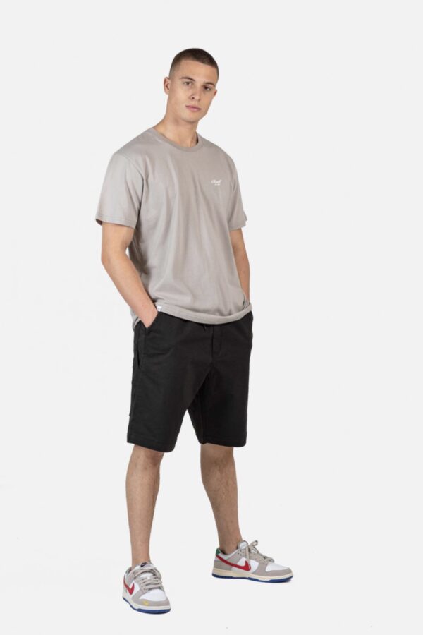 REELL Bermuda " REFLEX HUSTLER SHORT BLACK CANVAS " color negro