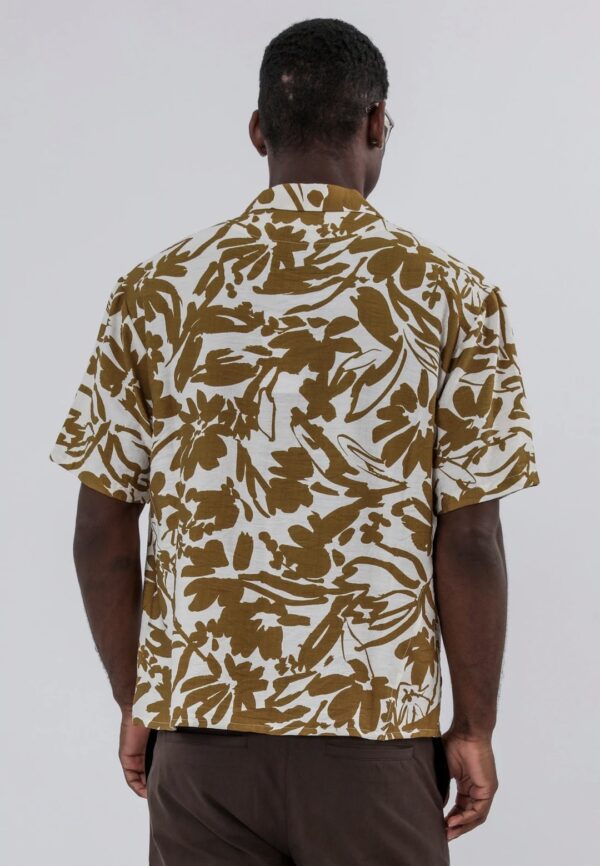 RELIGION Camisa"ART SHIRT"color tostado-blanco