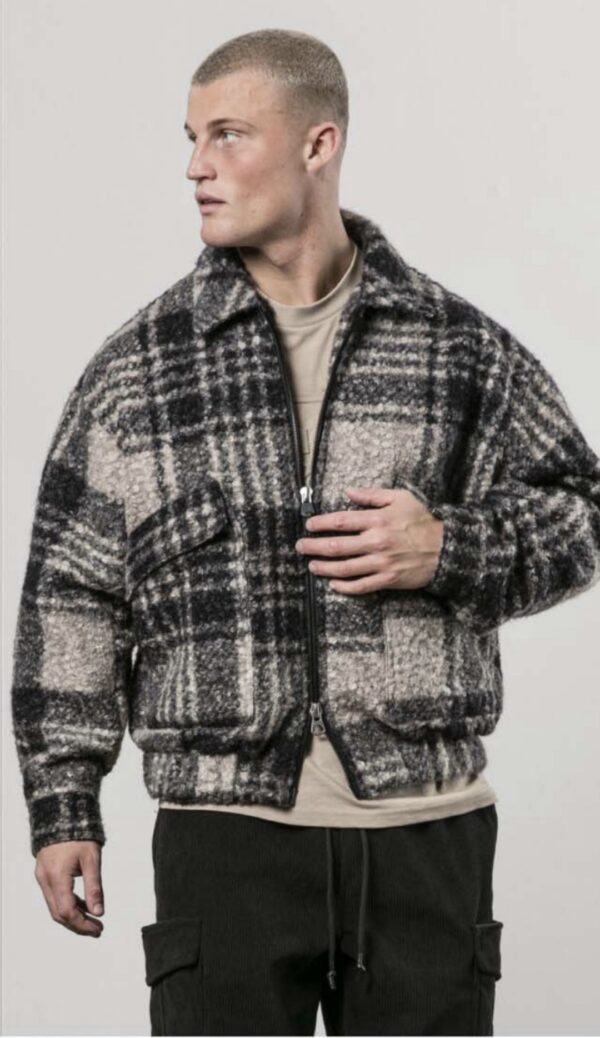 RELIGION Chaqueta " CHECK BOMBER " color beige