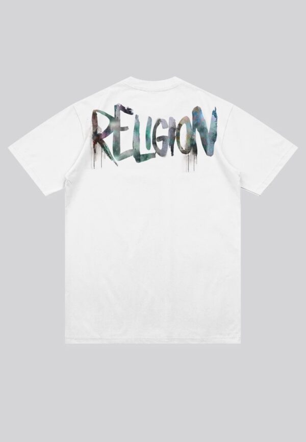 RELIGION Camiseta"REL WATERCOLOUR T-SHIRT"color blanco