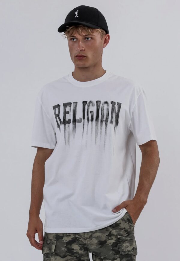 RELIGION Camiseta"RELIGION BLEEDING T-SHIRT"color blanco