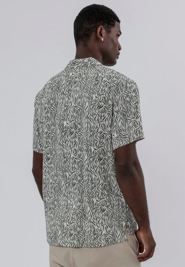 RELIGION Camisa"STROKE SHIRT"color blanco-verde