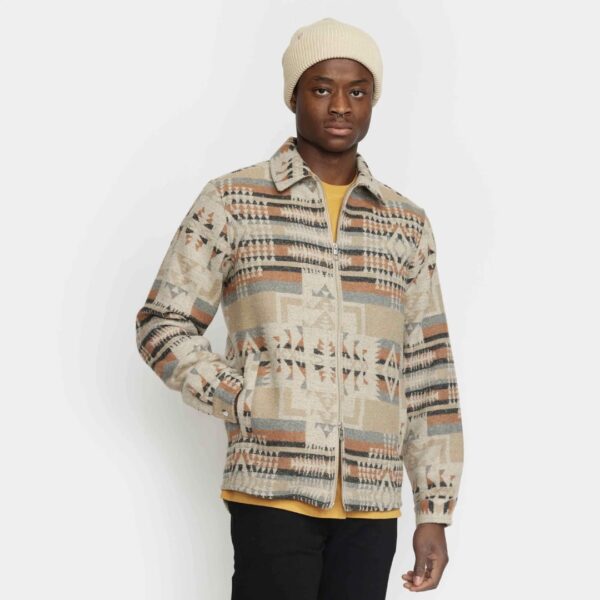 REVOLUTION Sobrecamisa cremallera color khaki