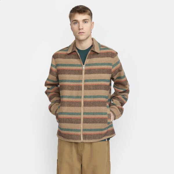 REVOLUTION Sobrecamisa cremallera color verde