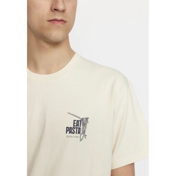 REVOLUTION Camiseta "Printed T-shirt" color blanco roto
